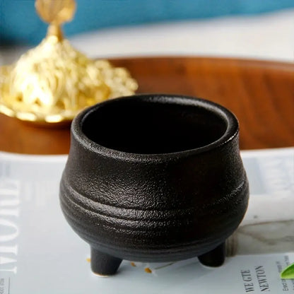 Golden Metal Incense Burner and Candle Holder (1pc)
