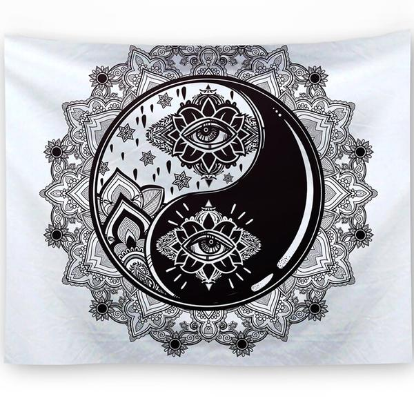 Geometric Abstract Tapestry Wall Hanging – Small (150x100cm–150x130cm)