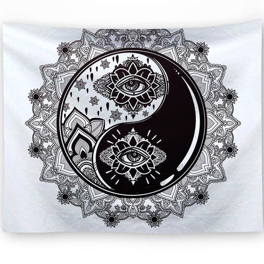 Geometric Abstract Tapestry Wall Hanging – Small (150x100cm–150x130cm)