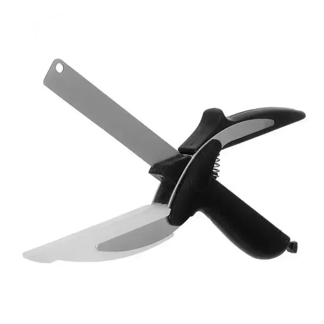 Kitchen Food Cutter Scissors with Integrated Cutting Board