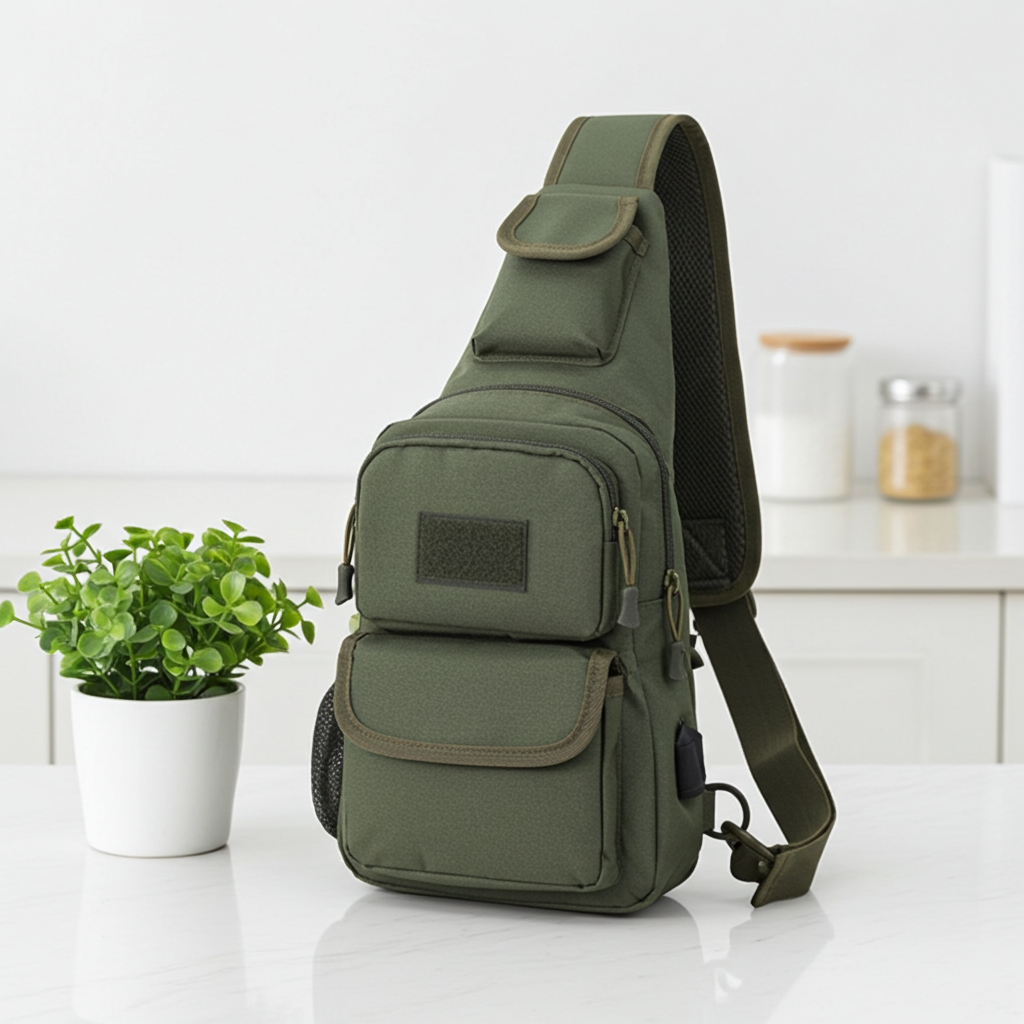 Water Bottle Chest Bag for Outdoor Sports Activities