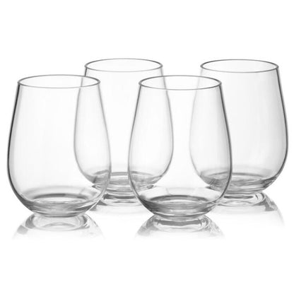 Transparent Plastic Wine Glasses – Reusable, 10 Sizes