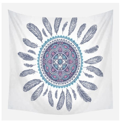 Geometric Abstract Tapestry Wall Hanging – Large (150x130cm–150x200cm)