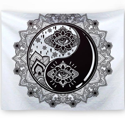 Geometric Abstract Tapestry Wall Hanging – Small (150x100cm–150x130cm)